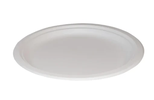 Bagasse Round Plate (10″) (254mm, 500pcs)
