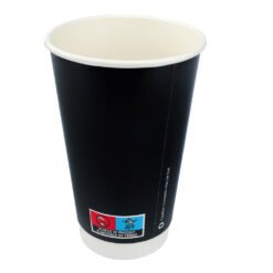 16oz Double Wall Coffee Cup (Black)