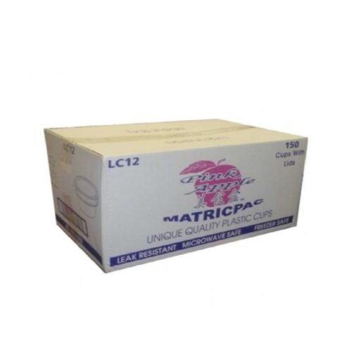 12oz Plastic Microwave Container & Lids (150pcs)