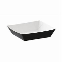 Black Folded Board Burger Tray (5″) (500pcs)