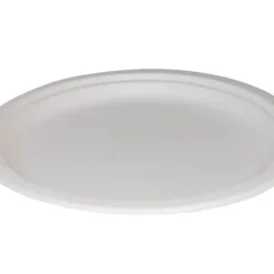 Bagasse Plate White (18cm) (500pcs)