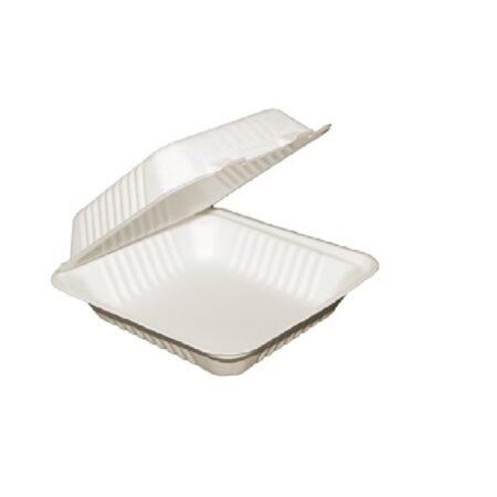 Bagasse Square Lunch Box (9″) (250pcs)