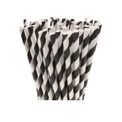 Paper Drinking Straw (Full Black)