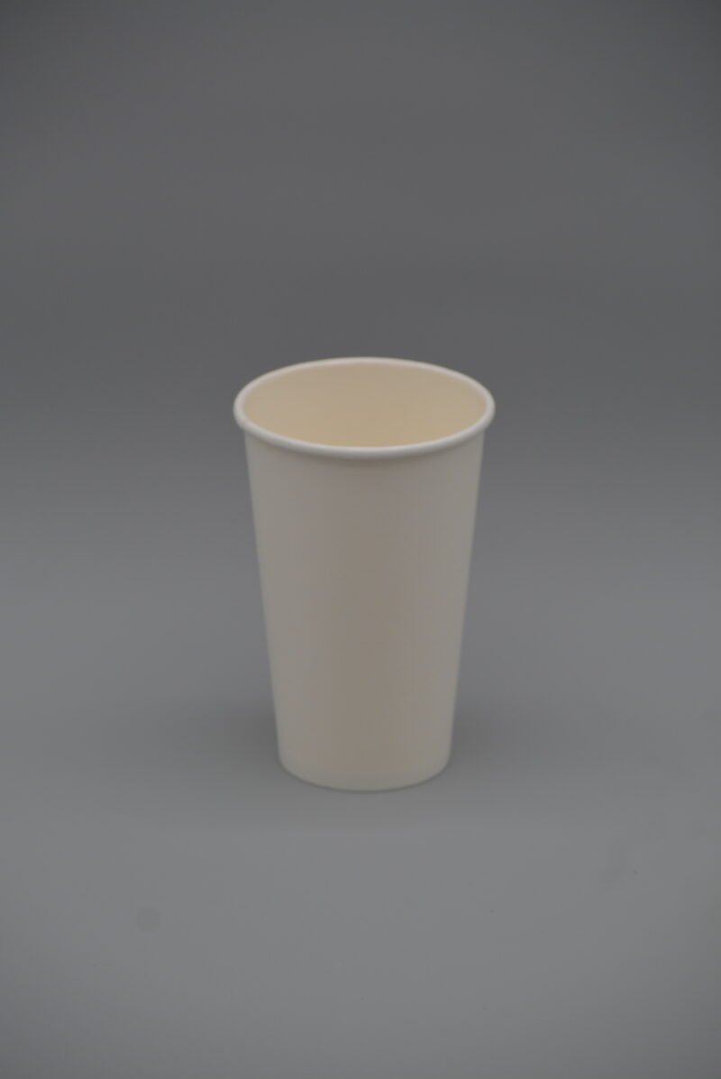 12oz Single Wall White Paper Coffee Cup