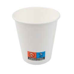 7oz Single Wall Coffee Cup (Squat White)