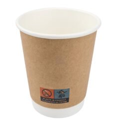 8oz Double Wall Coffee Cup (Brown)