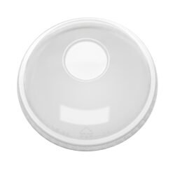 Clear Smoothie Cup Dome Lid No Hole