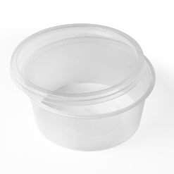 12oz Round Plastic Container with Lid (250pcs)