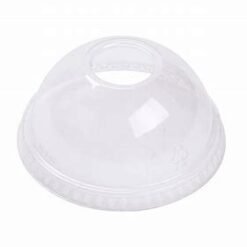 10oz Smoothie Cup Dome Lid with Hole