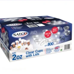 2oz Clear Sauce Cup & Lids (800pcs)