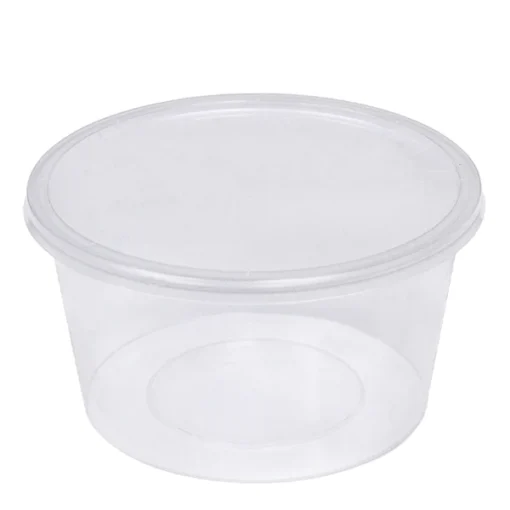 8oz Round Microwave Container & Lids (250pcs)