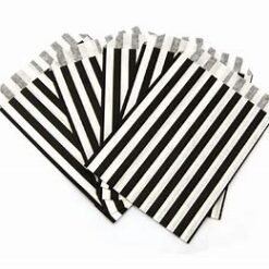 Candy Stripe Kraft Design Paper Bags (7 x 9”)