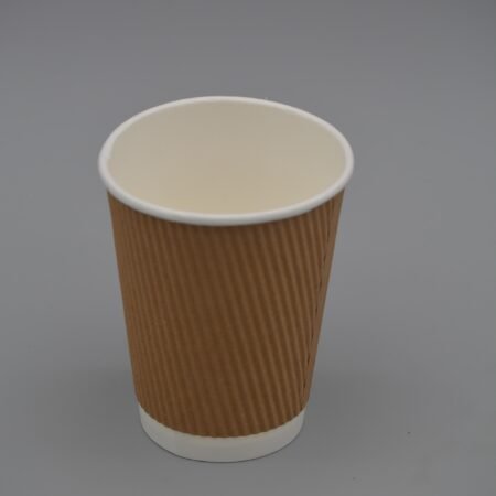 12oz Brown Triple Wall (Ripple) Hot Drink Cup