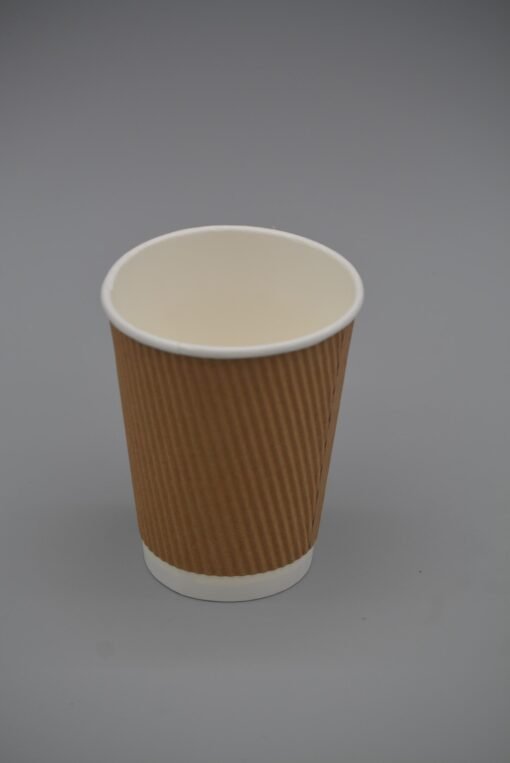 12oz Brown Triple Wall (Ripple) Hot Drink Cup