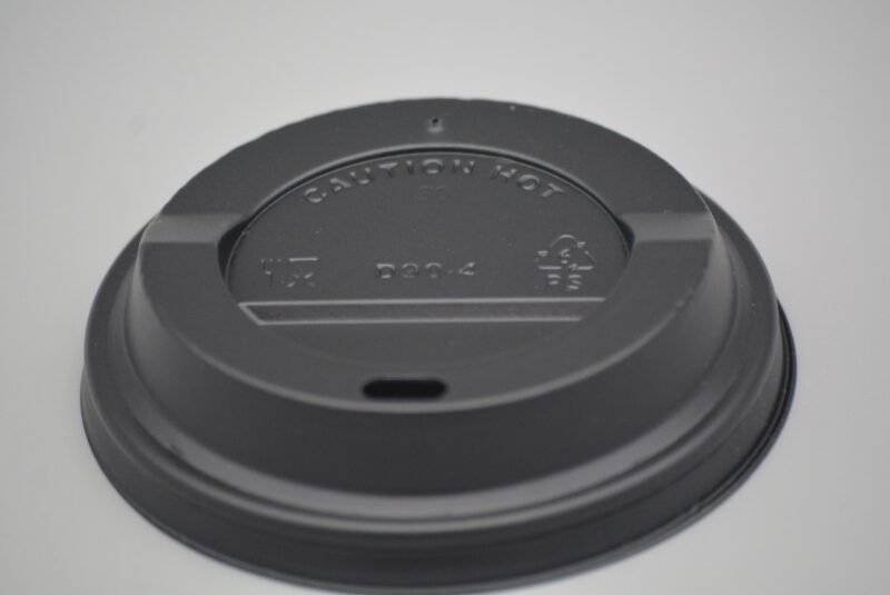 Black Plastic Domed Lid