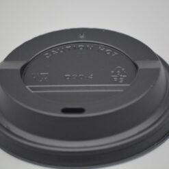 Black Plastic Domed Lid