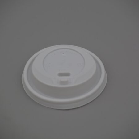 White Plastic Coffee Cup Domed Lid (Lift & Lock)