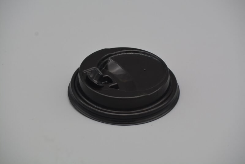 Black Reclosable Coffee Cup Lid