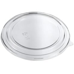 Clear Round Salad Bowl RPET Lid (185mm) (300pcs)