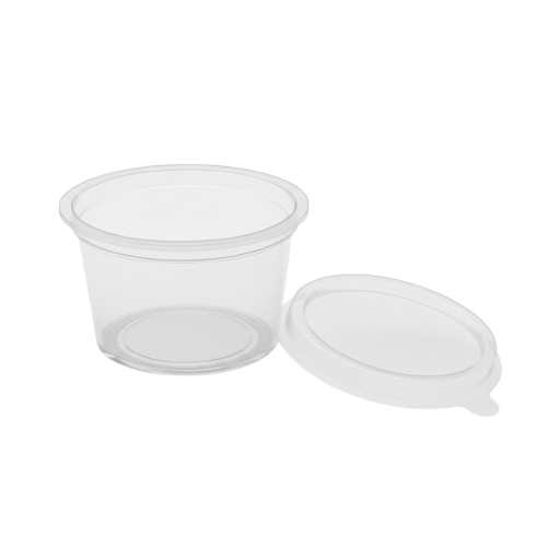 2oz Plastic Sauce Cups & Lids (900pcs)
