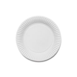 Round White Paper Plate (178mm, 7”).