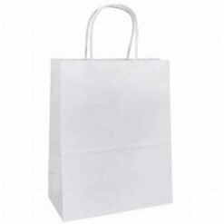 White External Handle Kraft Bag (Large) (250pcs)