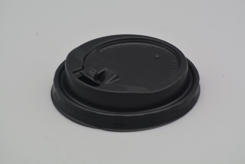 Black PP Lift & Lock Coffee Cup Lid