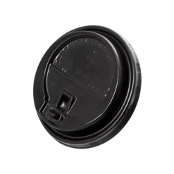 12oz & 16oz Black Reclosable Coffee Cup Lid