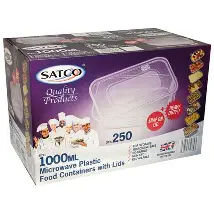 C1000 Satco Rectangular Containers (250pk)
