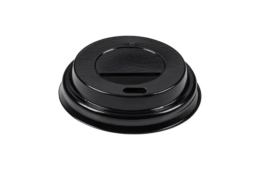 4oz Sip Through PS Domed Lids (Black) (1000pk)